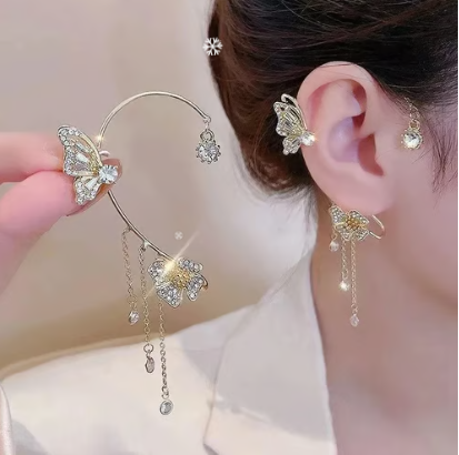 ensemble de 2 pièces boucles d'oreilles papillon